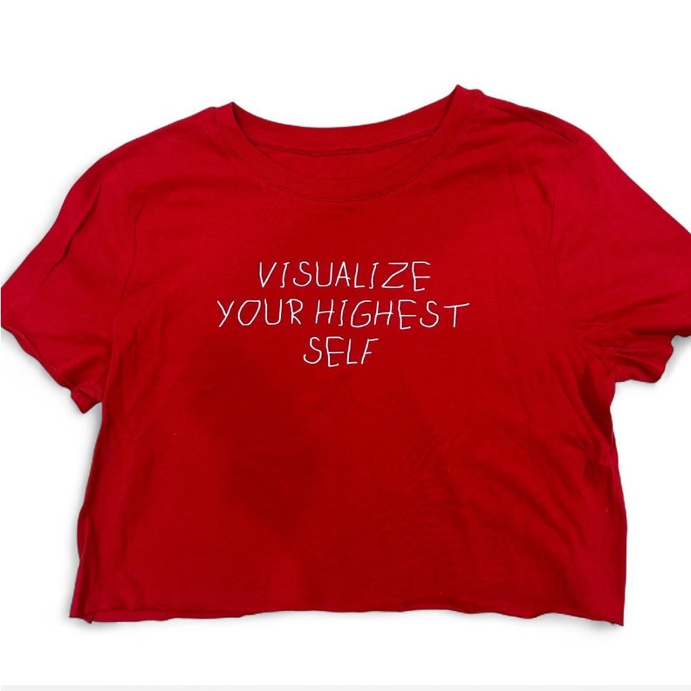 Red Graphic Tee - Visualize Your Highest Self